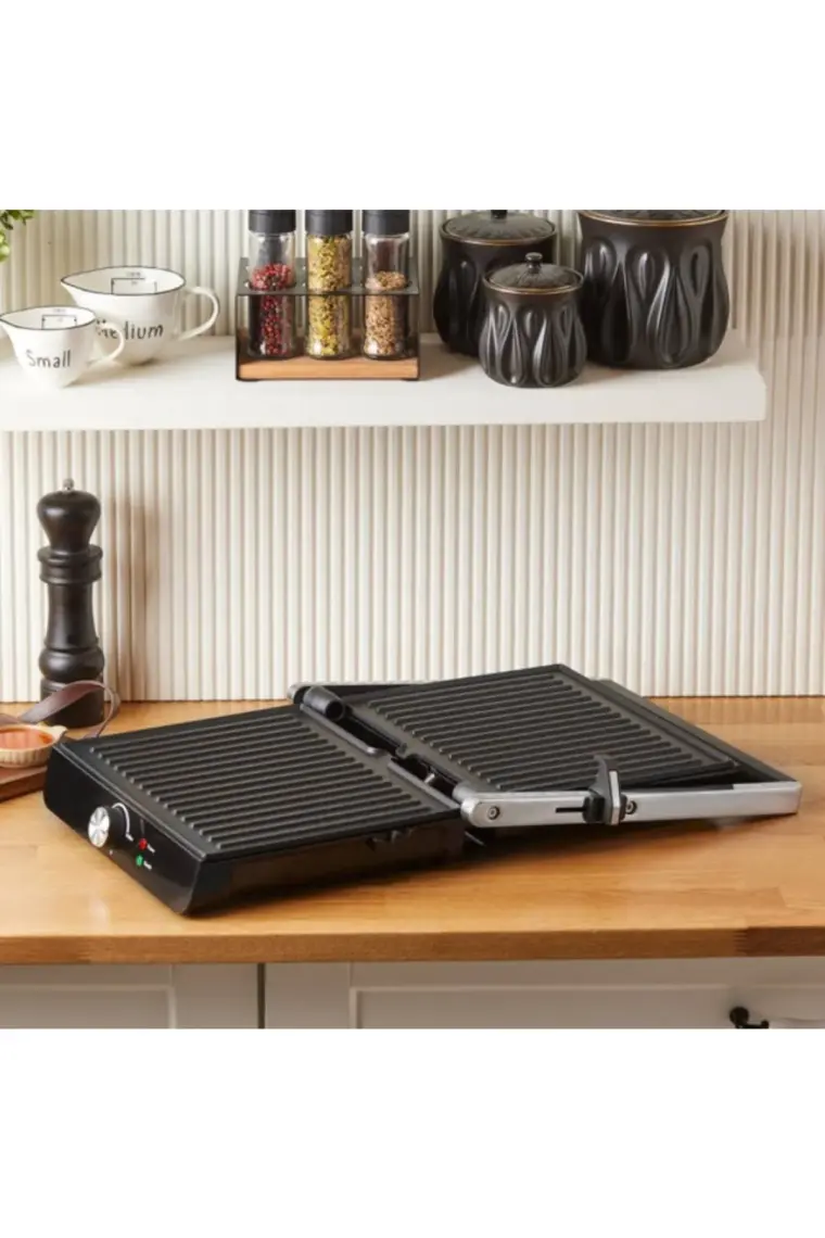 Homend Grilliant 1356H Inox Gövdeli Döküm Plakalı Tost ve Izgara Makinesi