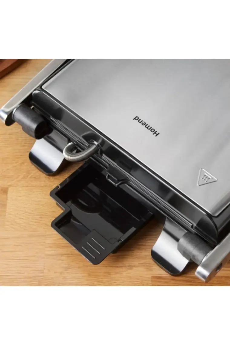Homend Grilliant 1356H Inox Gövdeli Döküm Plakalı Tost ve Izgara Makinesi
