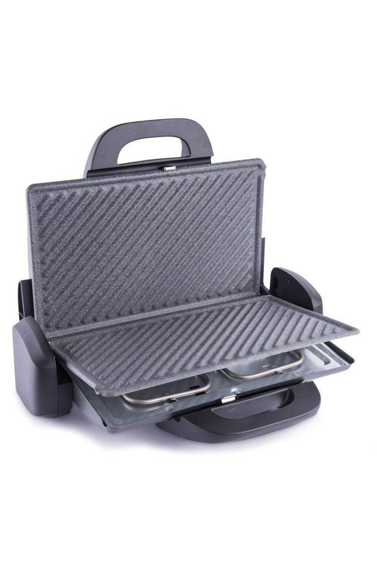 T34G Ken Grill Antrasit Granit 1800W Izgara Tost Makinesi