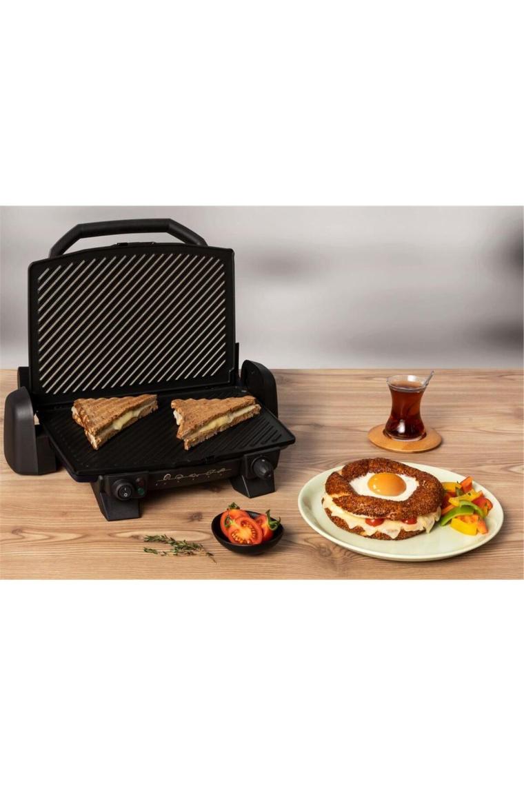 Tefal Toast Expert 4 Dilim Kapasiteli 1800 Watt Izgara ve Tost Makinesi - Siyah