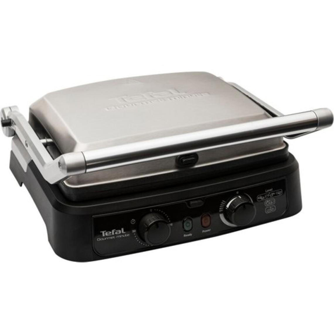 Tefal Grill Gourmet Minute 2000 Watt Paslanmaz Çelik Izgara & Tost Makinesi - 9100029276