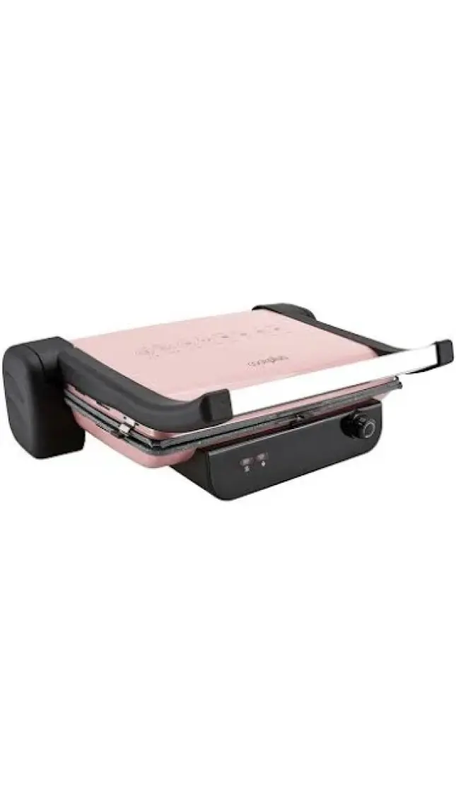 Cookplus Prestige Granit Izgara ve Tost Makinesi Pink