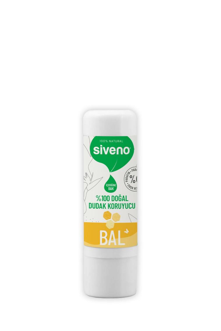 %100 Doğal Dudak Koruyucu Bal Bitkisel Lipbalm Dudak Kremi Nemlendirici Parlatıcı Onarıcı 6 G