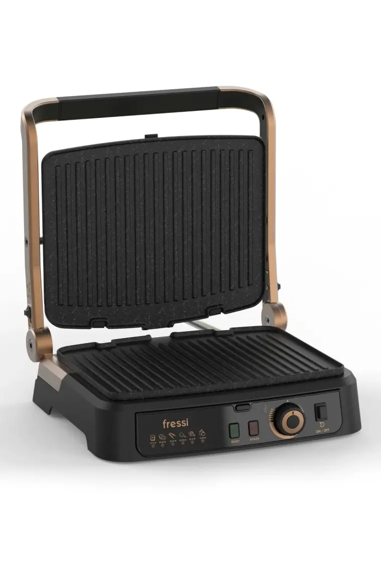 Fressi FR-TM01 Vintage Retro Izgara ve Tost Makinesi 6 Dilim Kapasiteli 2000W