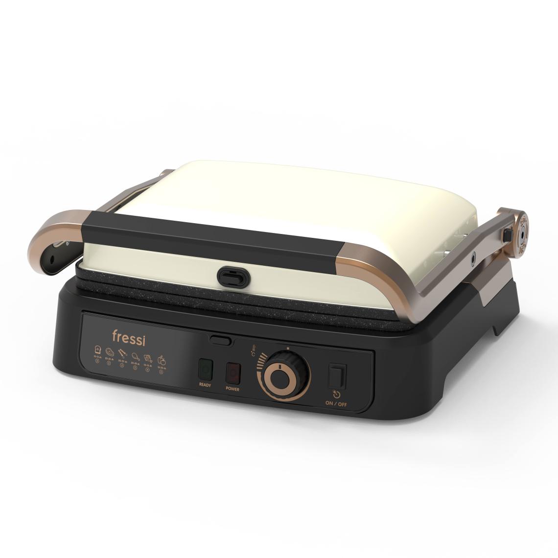 Fressi FR-TM01 Vintage Retro Izgara ve Tost Makinesi 6 Dilim Kapasiteli 2000W