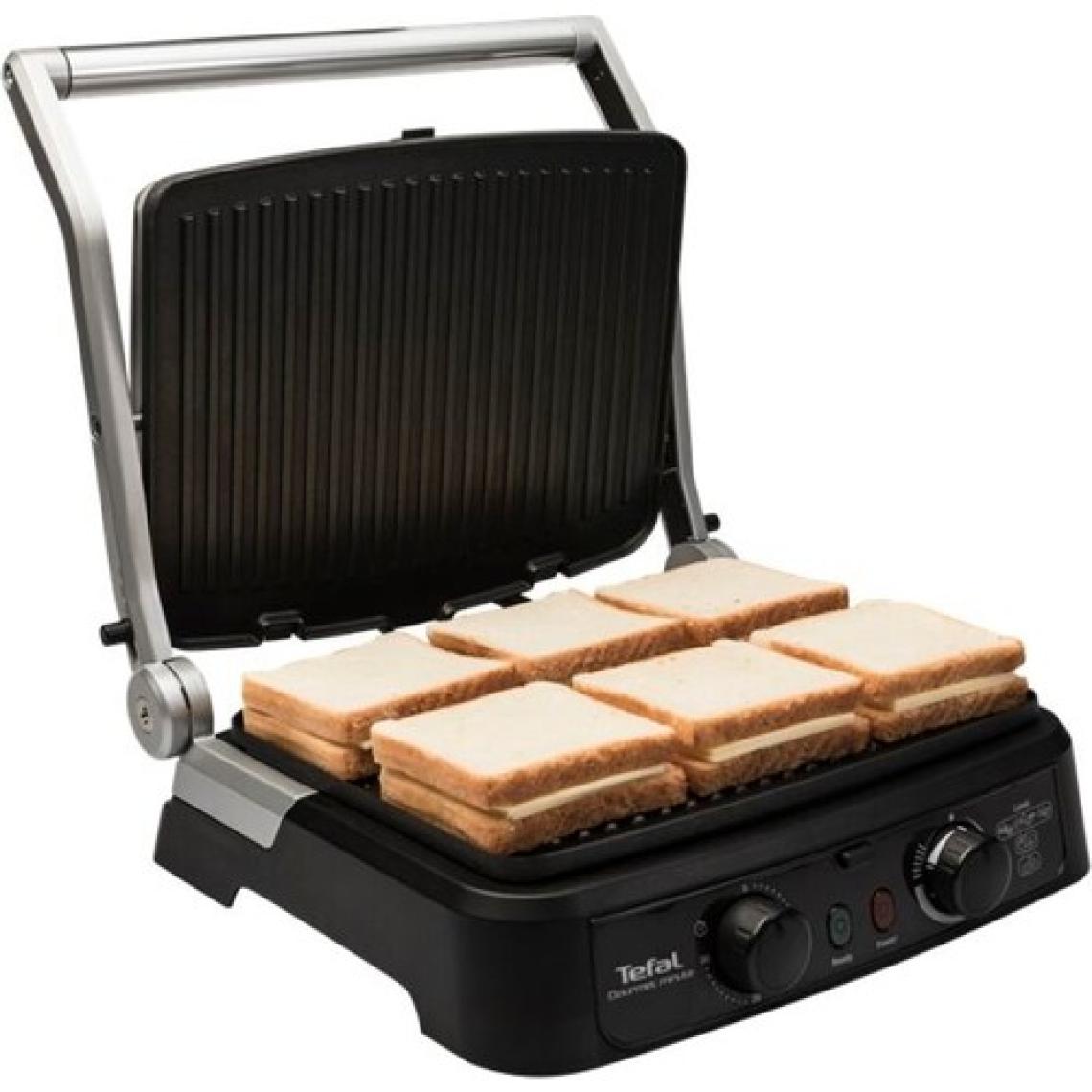 Tefal Grill Gourmet Minute 2000 Watt Paslanmaz Çelik Izgara & Tost Makinesi - 9100029276