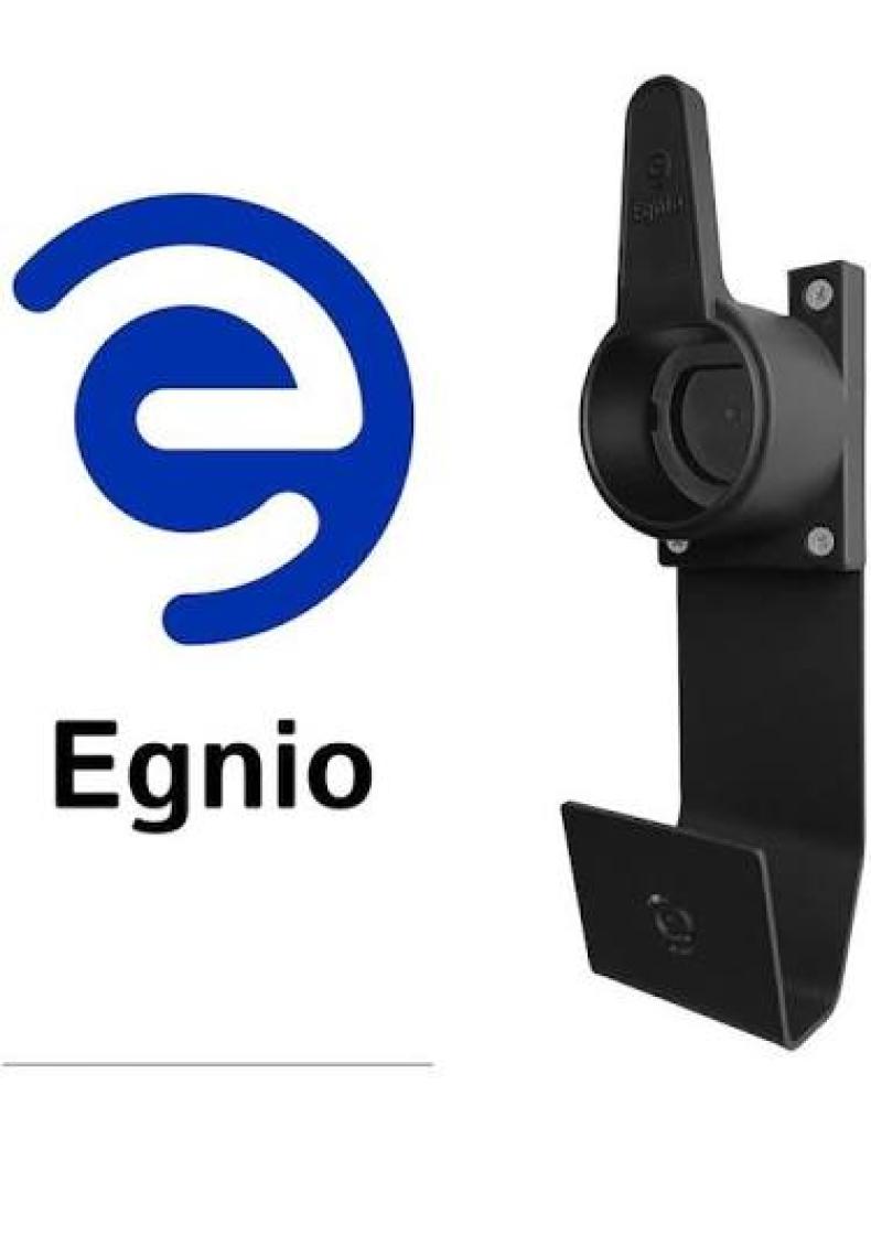 Egnio Tip 2 Ev Şarj Tutucu, Iec 51296-2 Fişli Elektrikli Araba Için Asma Kilit Kilitlenebilir Duvara Montaj Tutucu Siyah