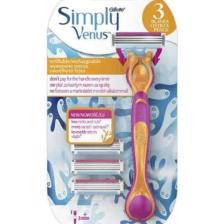 Gillette Venüs simply Venus3 Tıraş Makinesi 3 Yedek Tıraş Bıçağı