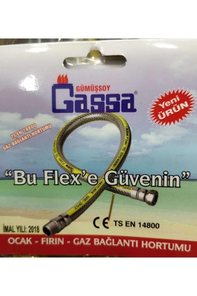 Gassa Gazflex Bağlantı Hortumu 75 cm