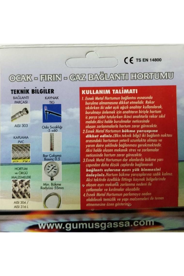 Gassa Gazflex Bağlantı Hortumu 75 cm