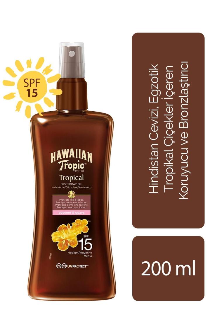 Hawaııan Tropıc Koruyucu Ve Bronzlaştırıcı Yağ Spf 15