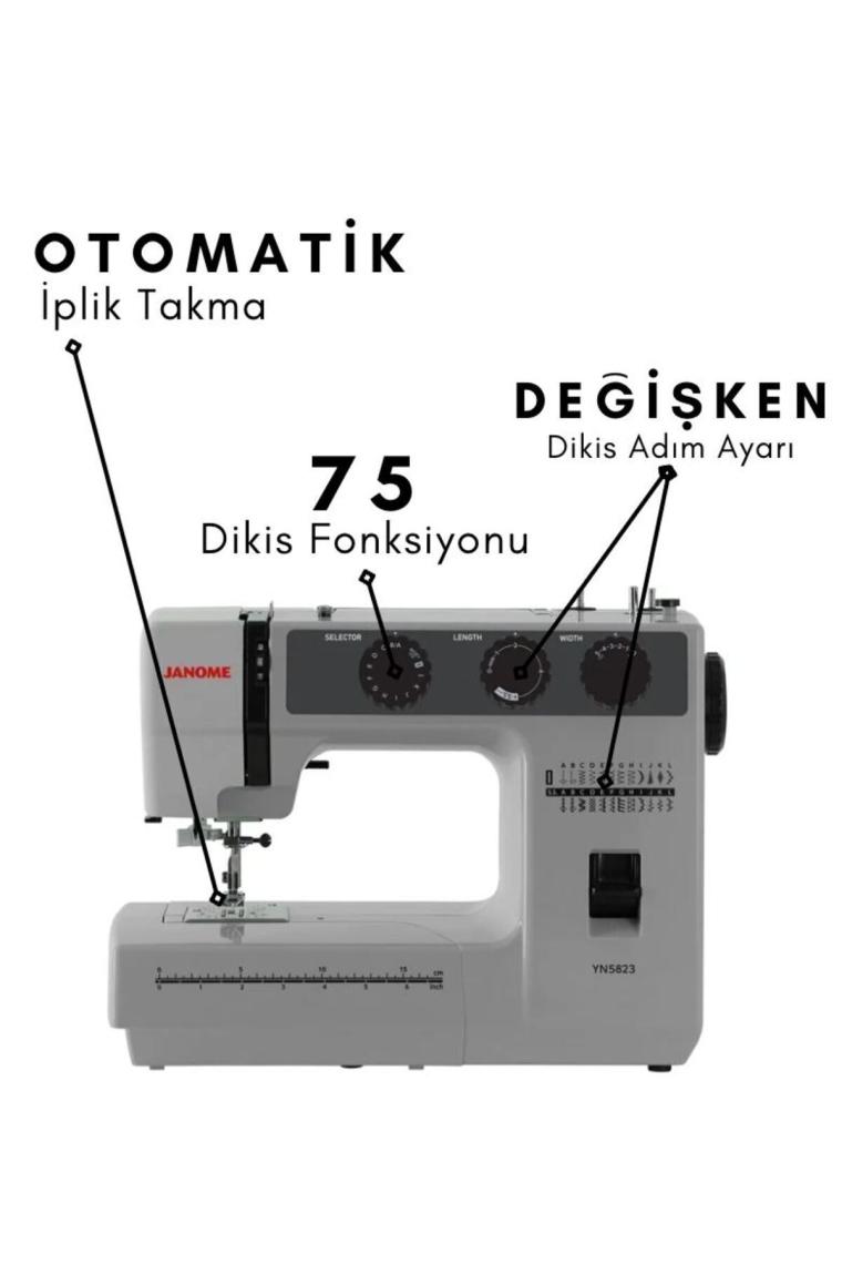 Janome YN5823 Dikiş Makinesi Ev Tipi (Özel Seri)