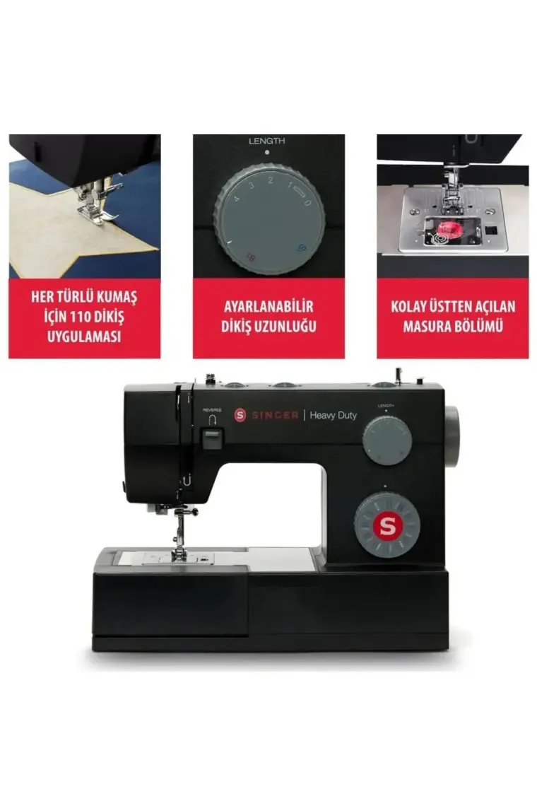 Singer Hd 4432 Black Tk Dikiş Makinası