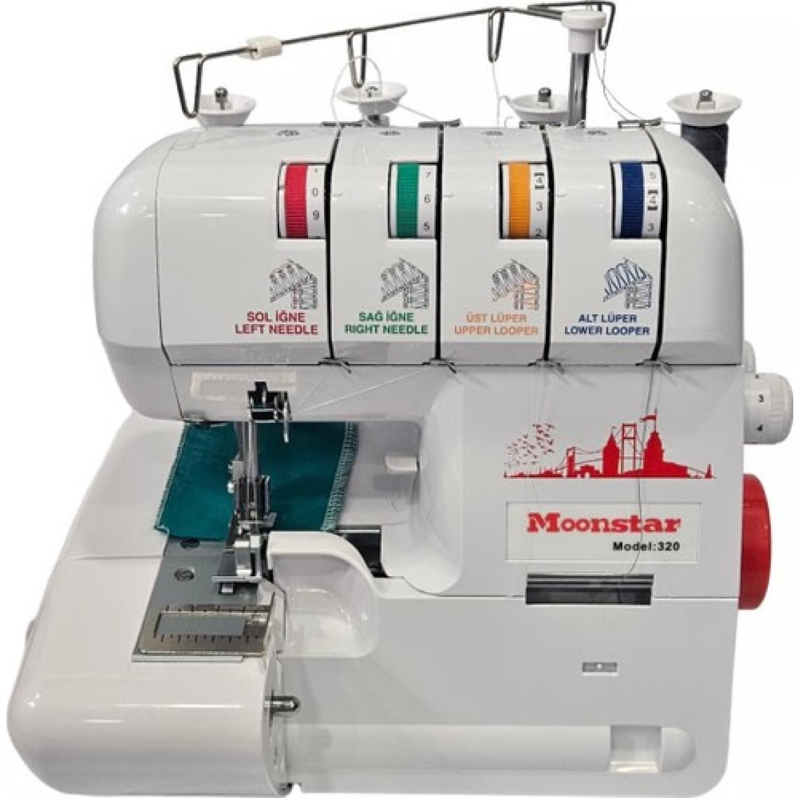 Moonstar Ev Tipi Overlok Dikiş Makinesi 3-4 Iplik / Model 320