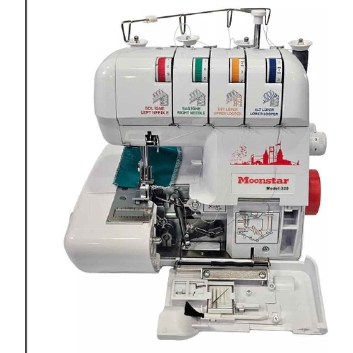 Moonstar Ev Tipi Overlok Dikiş Makinesi 3-4 Iplik / Model 320
