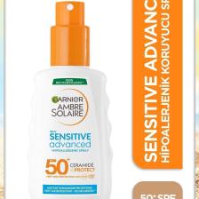 Ambre Solaire Sensitive Advanced Hipoalerjenik Güneş Koruyucu Sprey Spf50 150ml
