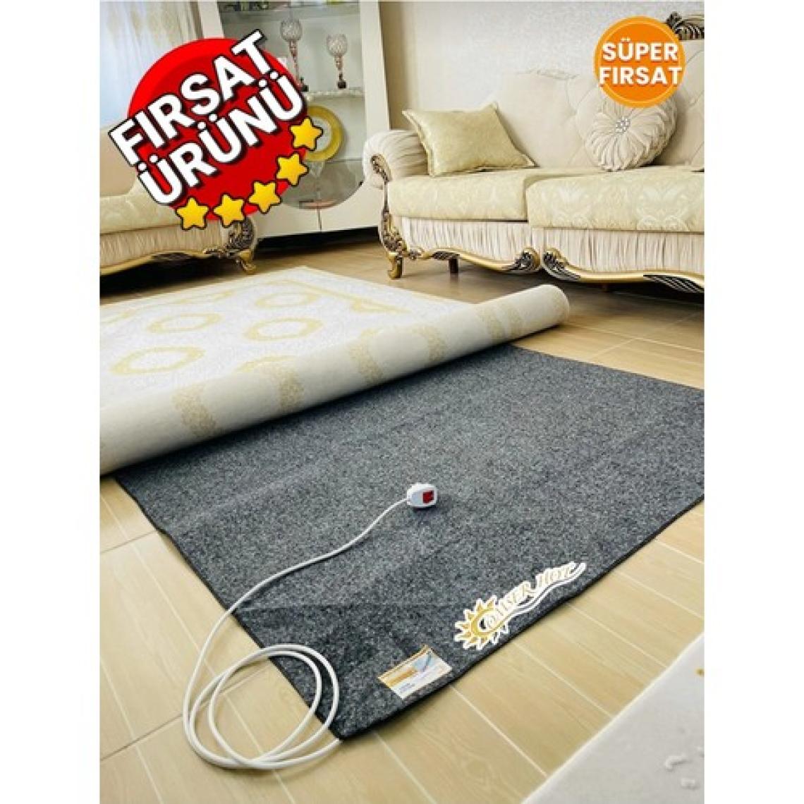 Ömser Hot 140 x 200 cm  Keçeli Elektrikli Halı Altı Isıtıcı Yerden Isıtma (Floor Heating)
