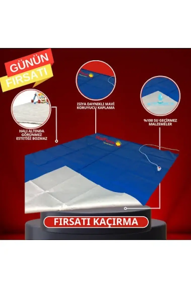 Hotplace Elektrikli Halı Altı Isıtıcı Su Geçirmez Yerden Isıtma
