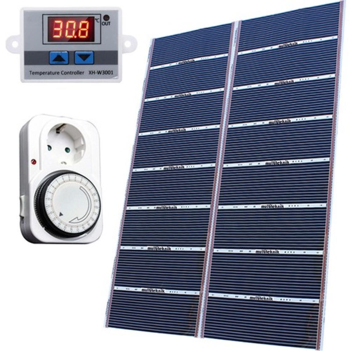 Multiteknik Dijital Termostatlı Zaman Saatli Karbon Isıtıcı - 160 x 200 cm