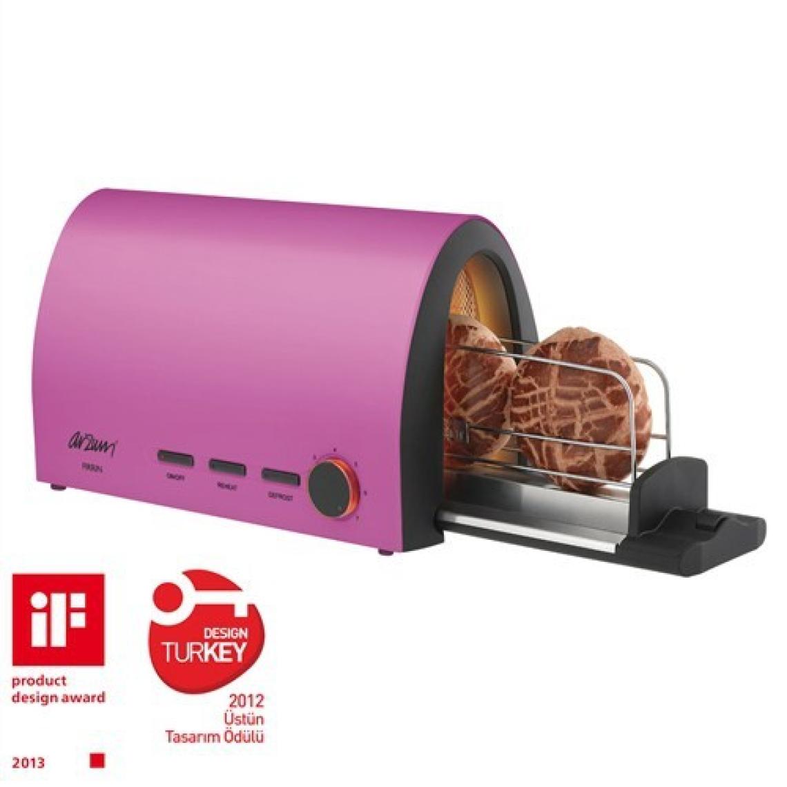 Arzum AR232 Fırrın Ekmek Kızartma Makinesi-Pembe