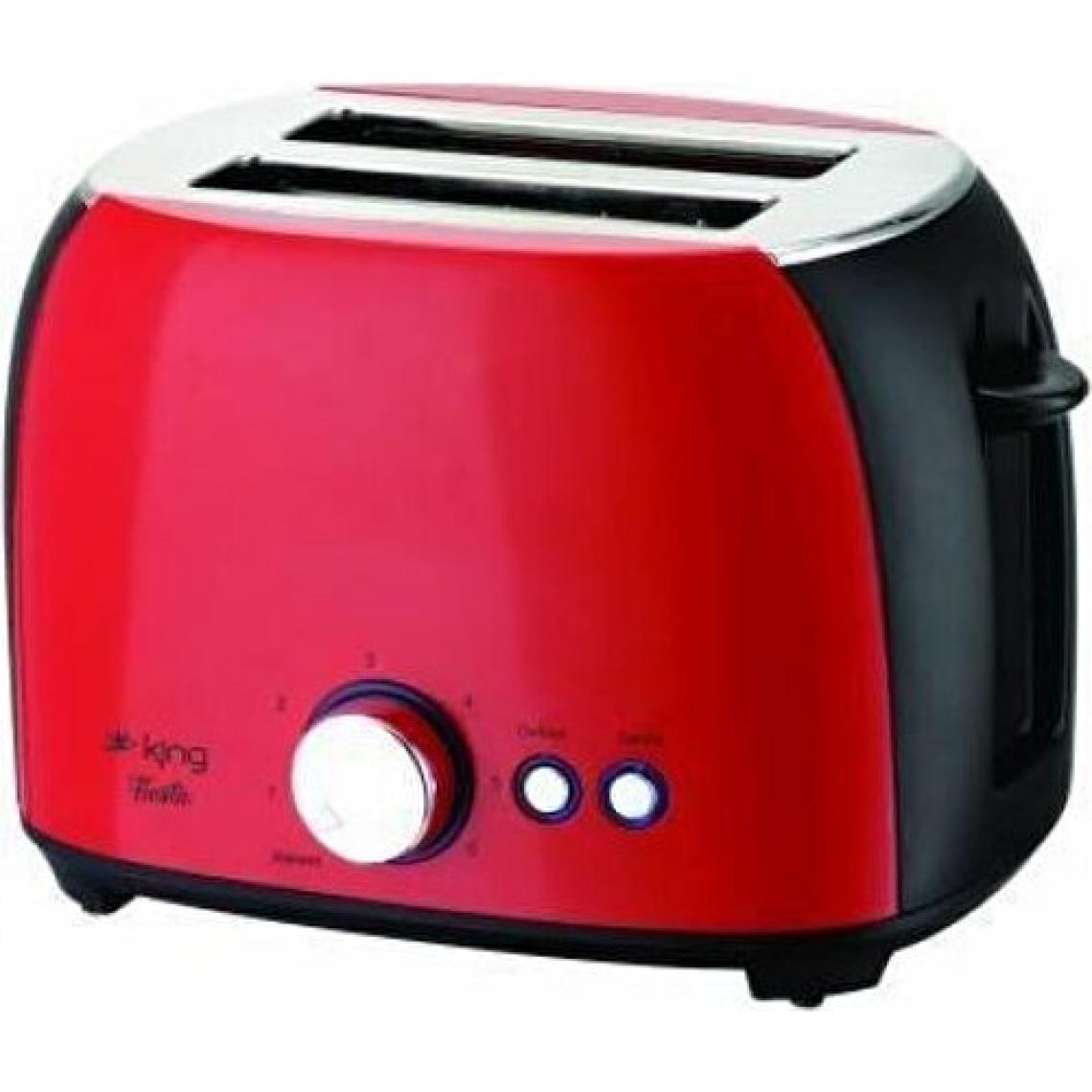 King K 2178 Fiesta Kırmızı Ekmek Kızartma Makinesi