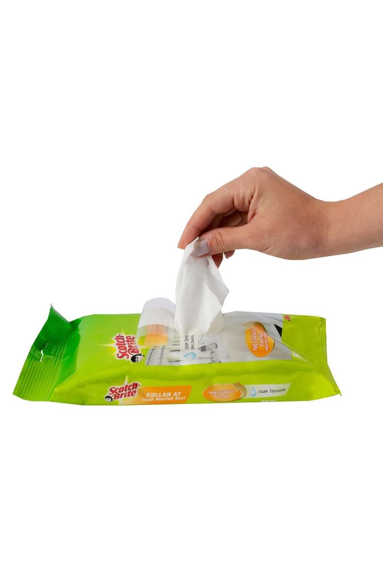Scotch-brite Kullan-at Islak Mutfak Bezi-250 Yaprak(50*5)