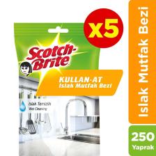 Scotch-brite Kullan-at Islak Mutfak Bezi-250 Yaprak(50*5)