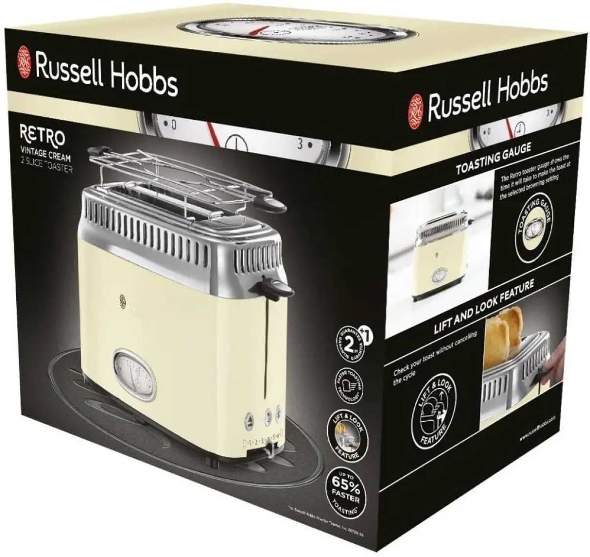 Russell Hobbs Retro Ribbon Krem Ekmek Makinesi