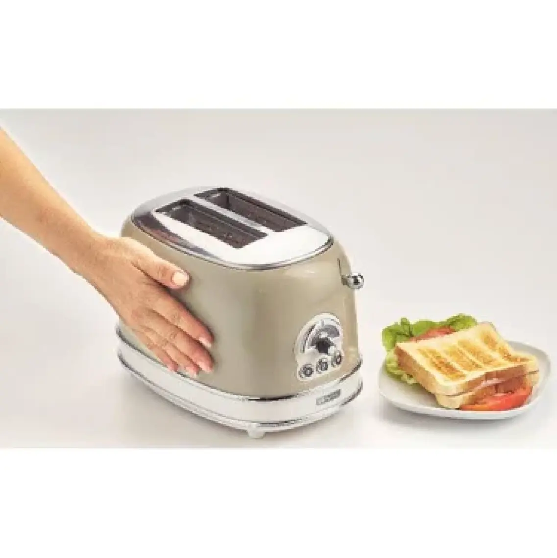Ariete Vintage İki Hazneli Ekmek Kızartma Makinesi Bej
