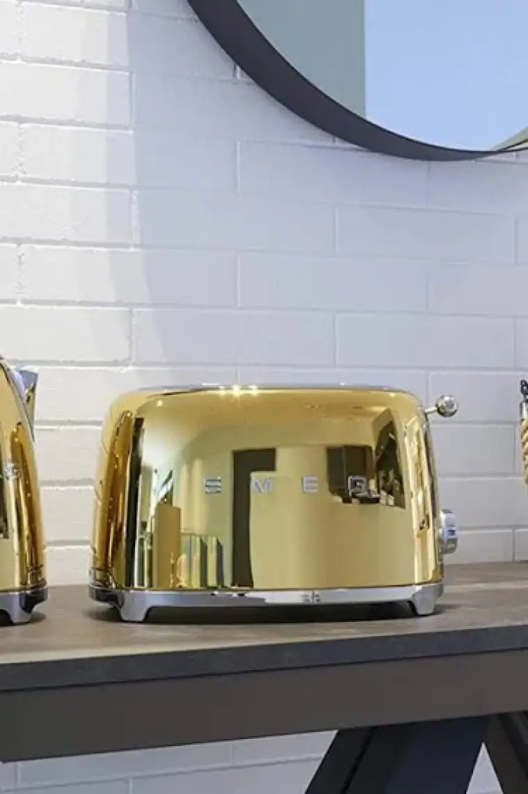 SMEG TSF01GOEU GOLD 2x1 EKMEK KIZARTMA