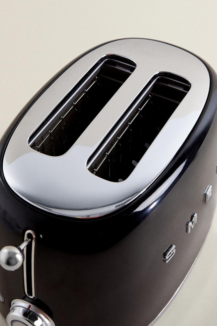 Smeg 2X1 Ekmek Kızartma Siyah Tsf01Bleu
