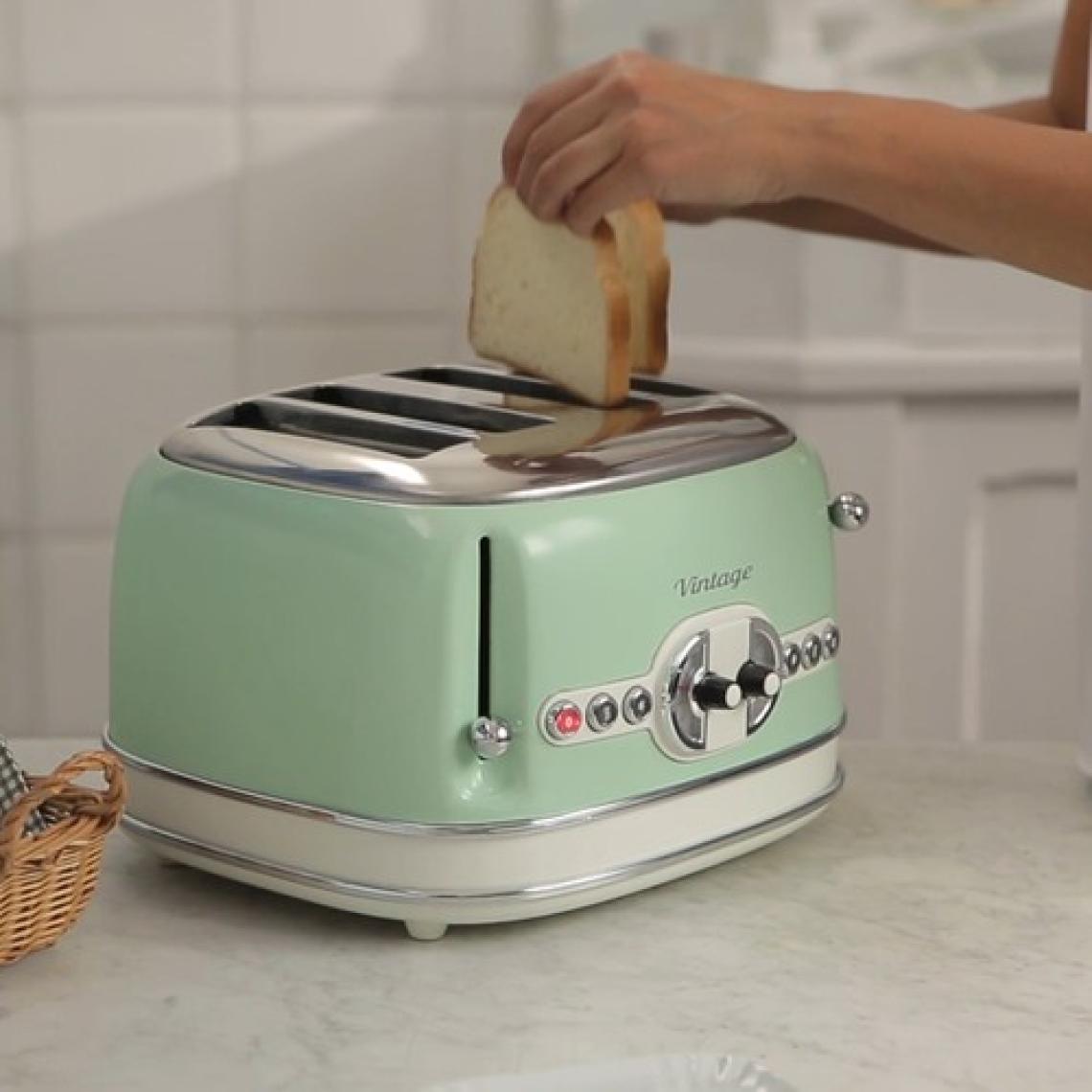 Ariete Vintage İki Hazneli Ekmek Kızartma Makinesi Yeşil