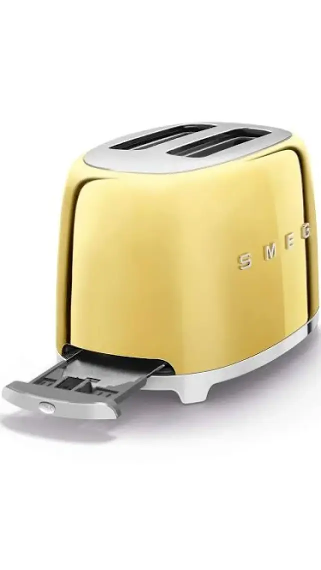 SMEG TSF01GOEU GOLD 2x1 EKMEK KIZARTMA