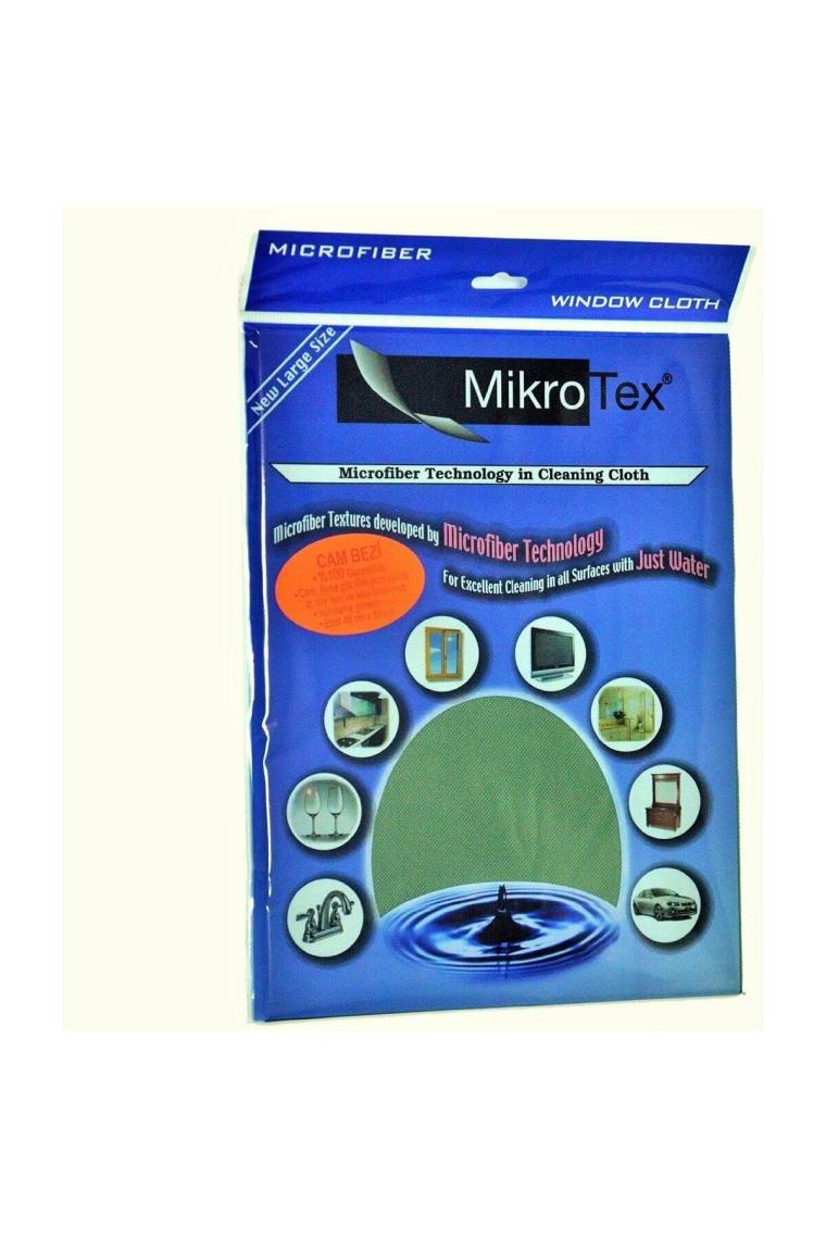 Mikrofiber Cam Bezi Ve Temizlik Bezi 40x50 Cm. Yeşil