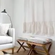 Bedinn Naturel Perde Kornişli Pileli Vintage 150x185 cm
