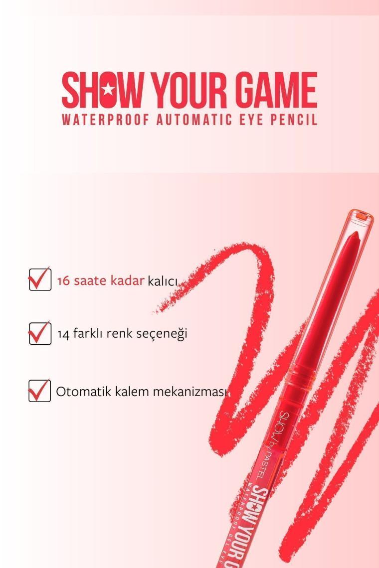 Show Your Game Waterproof Gel Eye Pencil - Jel Göz Kalemi 409