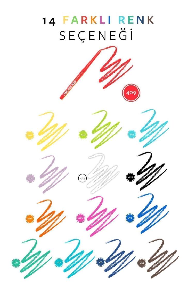 Show Your Game Waterproof Gel Eye Pencil - Jel Göz Kalemi 409