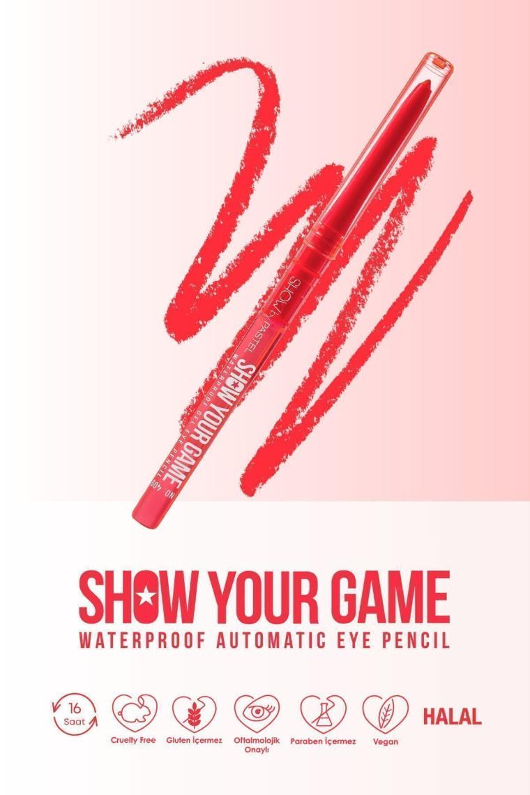 Show Your Game Waterproof Gel Eye Pencil - Jel Göz Kalemi 409
