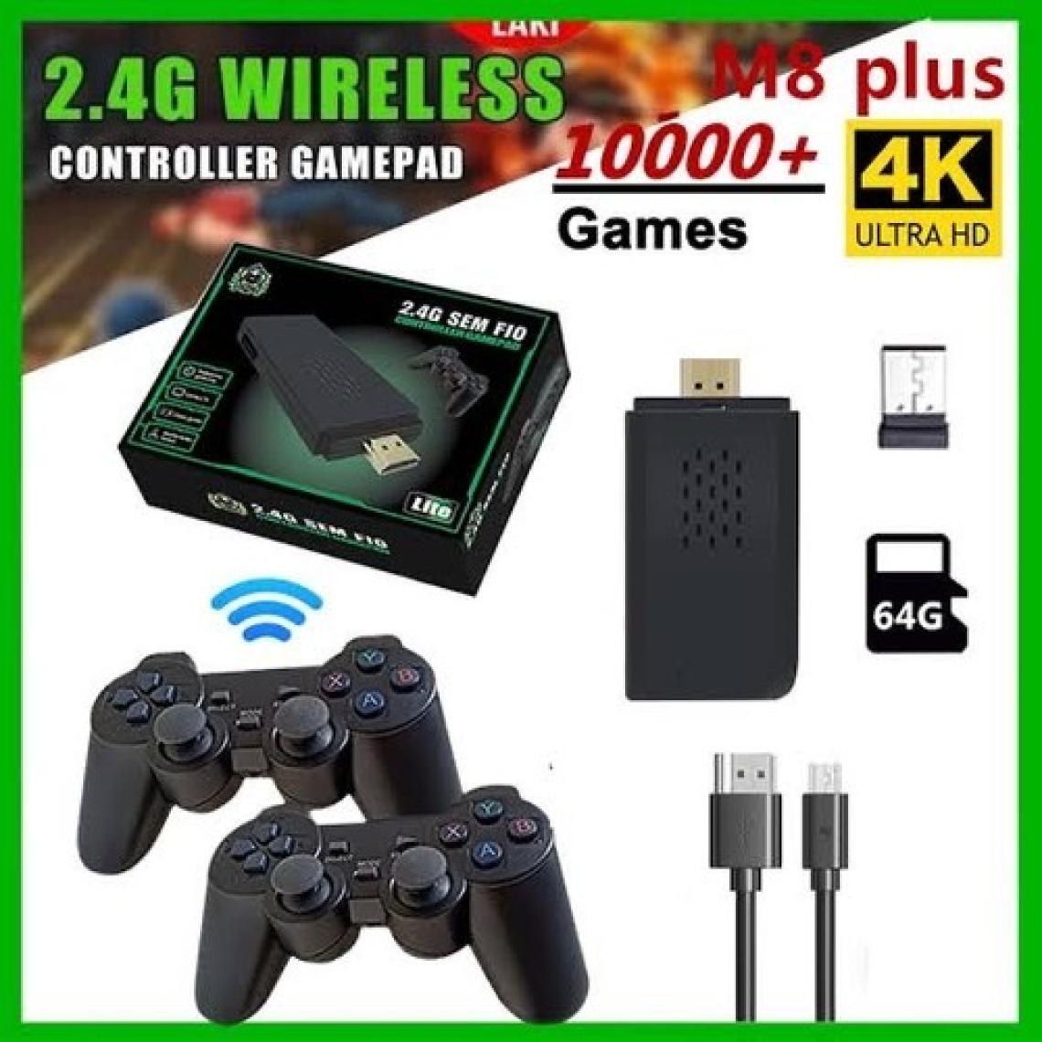 Birtech 2.4g Kablosuz Çift Kol Retro Oyunlar 4K Game Stick