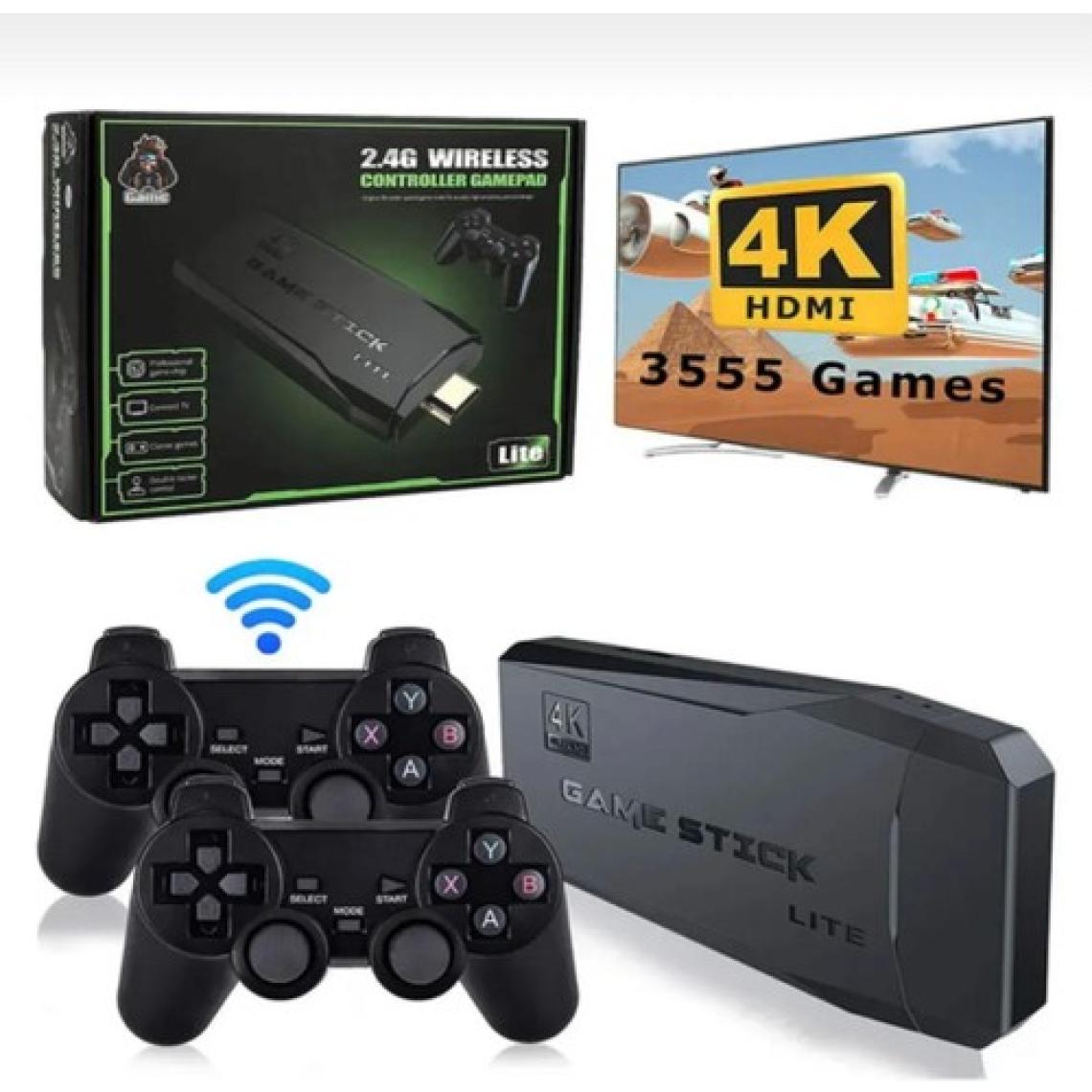 Birtech 2.4g Kablosuz Çift Kol Retro Oyunlar 4K Game Stick