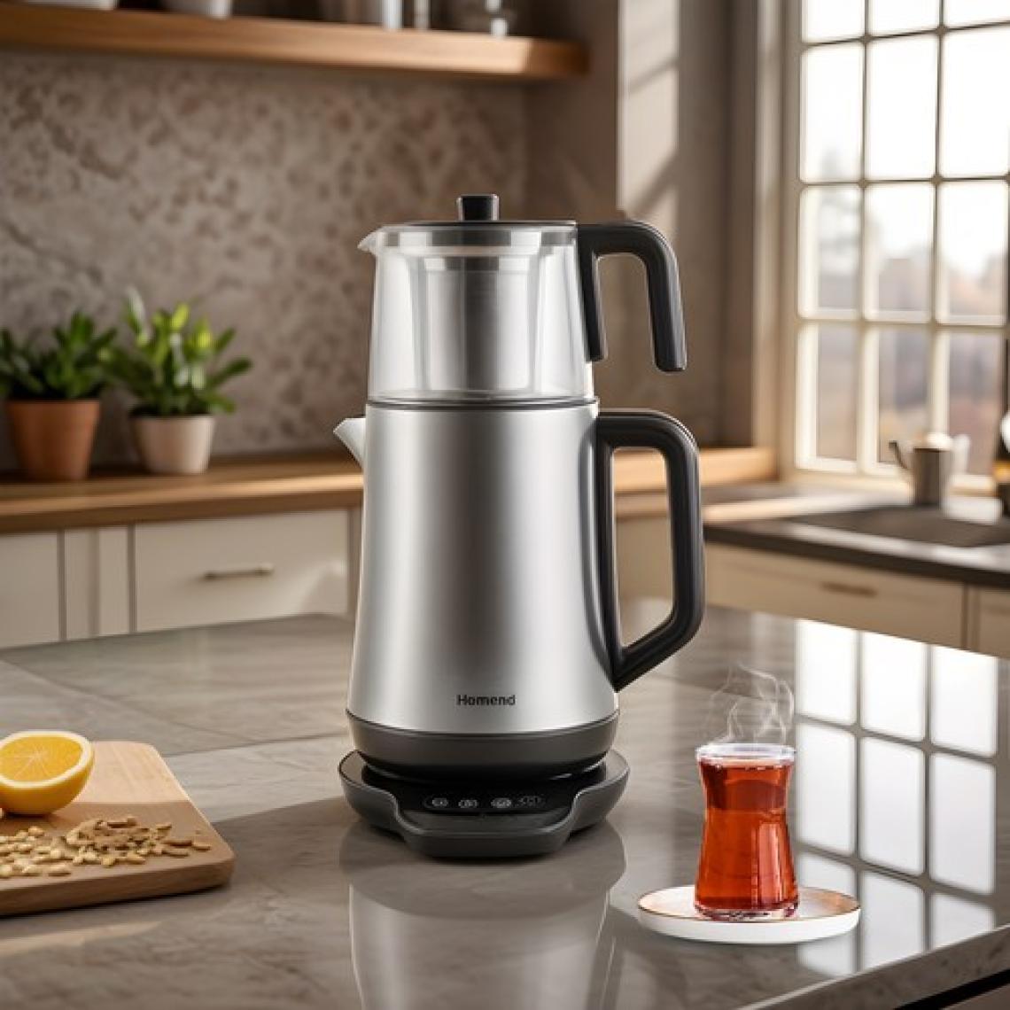 Homend Royaltea Elegant 1774H Konuşan Çay Makinesi Inox