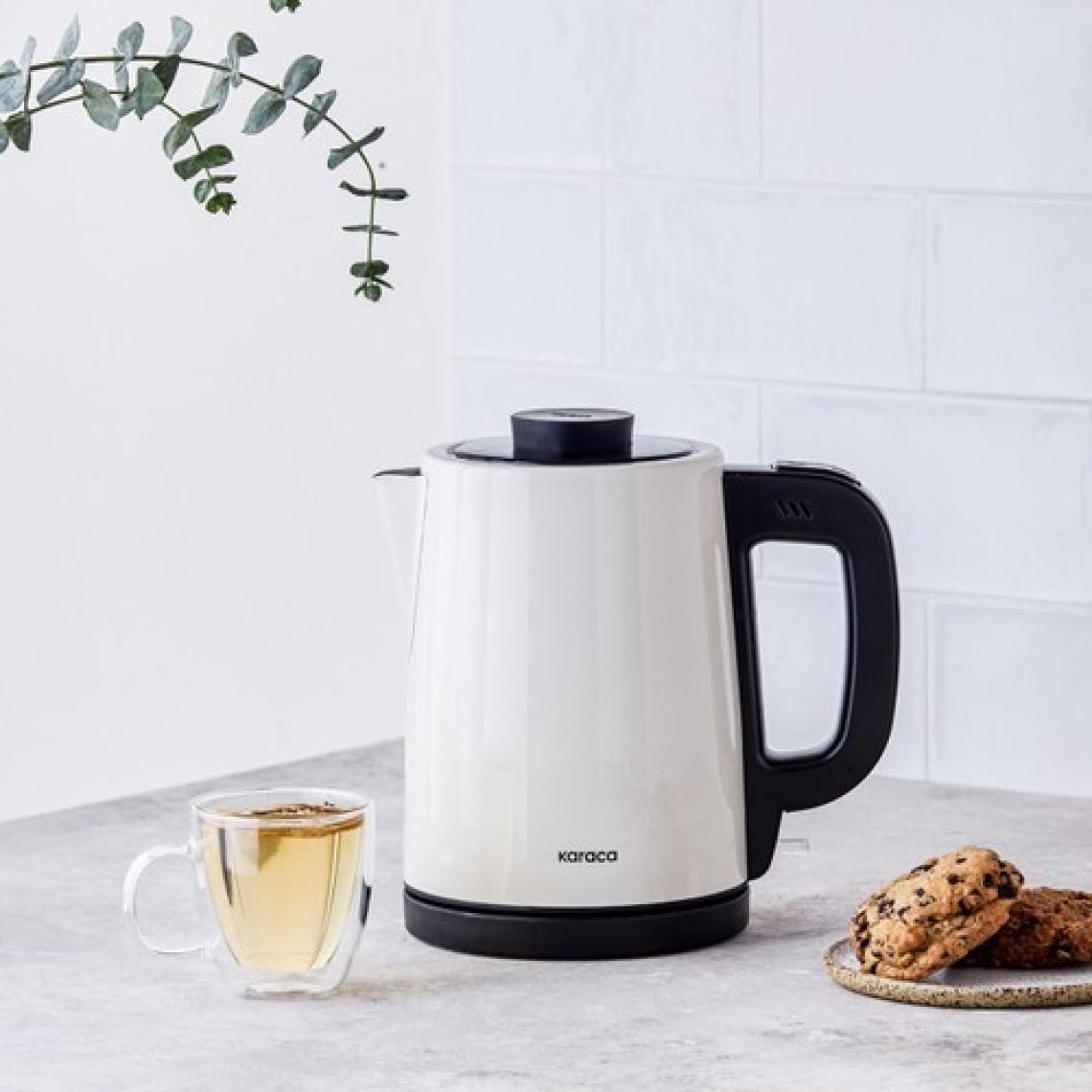 Karaca Karaca Tea Break Krem Inox Çelik Su Isıtıcı & Çay Makinesi