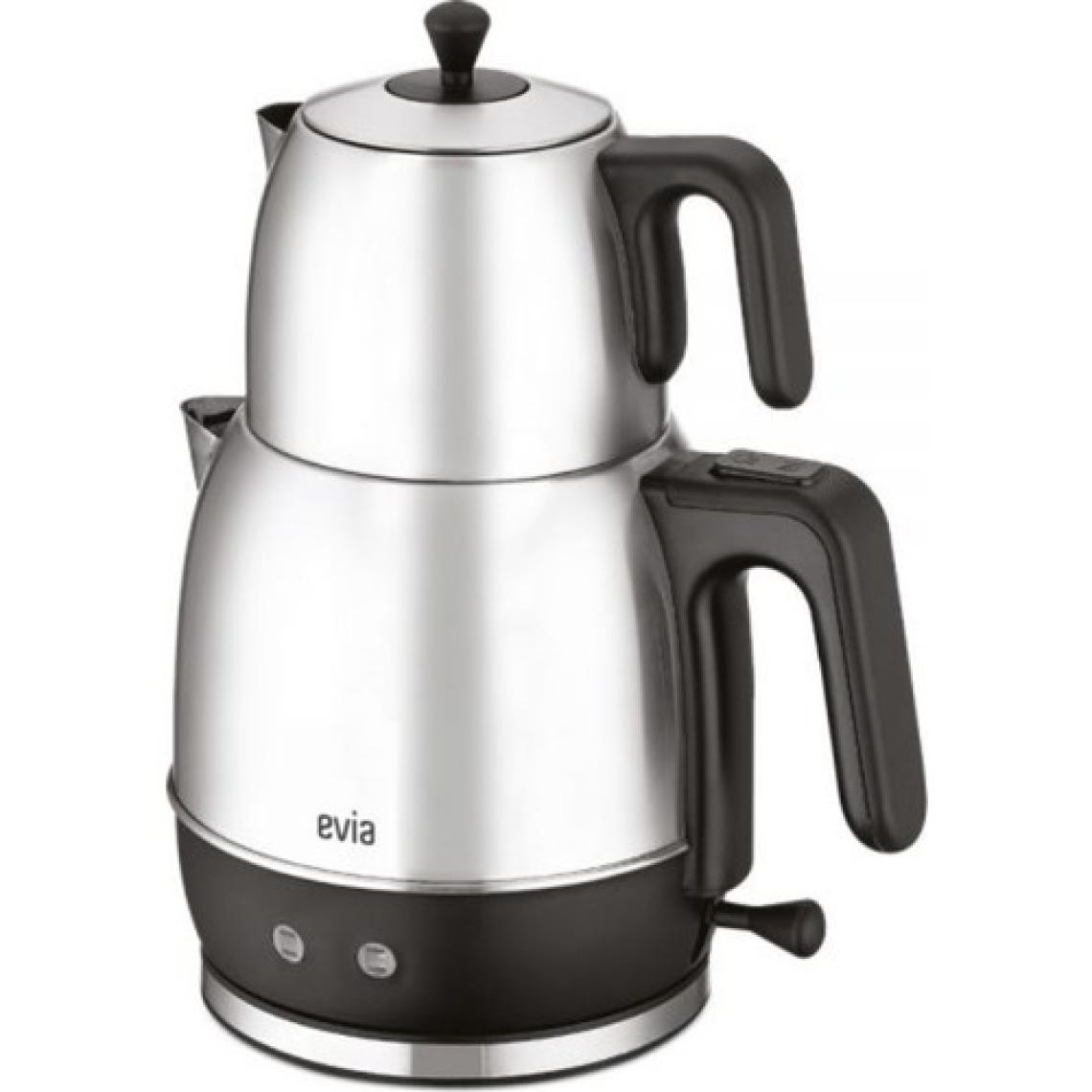 Evia Ladem Inox Geniş Kapasiteli 2200 Watt Paslanmaz Çelik Çay Makinesi Ve Su Isıtıcısı dop6930714igo
