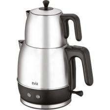Evia Ladem Inox Geniş Kapasiteli 2200 Watt Paslanmaz Çelik Çay Makinesi Ve Su Isıtıcısı dop6930714igo