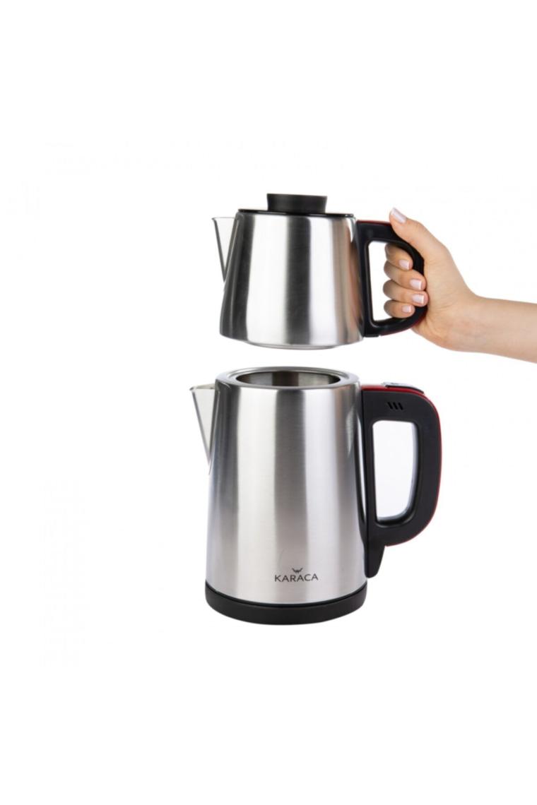 Karaca Tea Break Çay Makinesi Çelik Inox Kırmızı