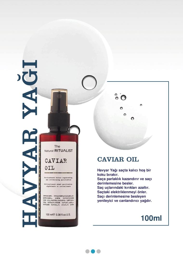 Yıpranmış Ve Kabaran Saçlara Özel Havyar Bakım Yağı 100ml