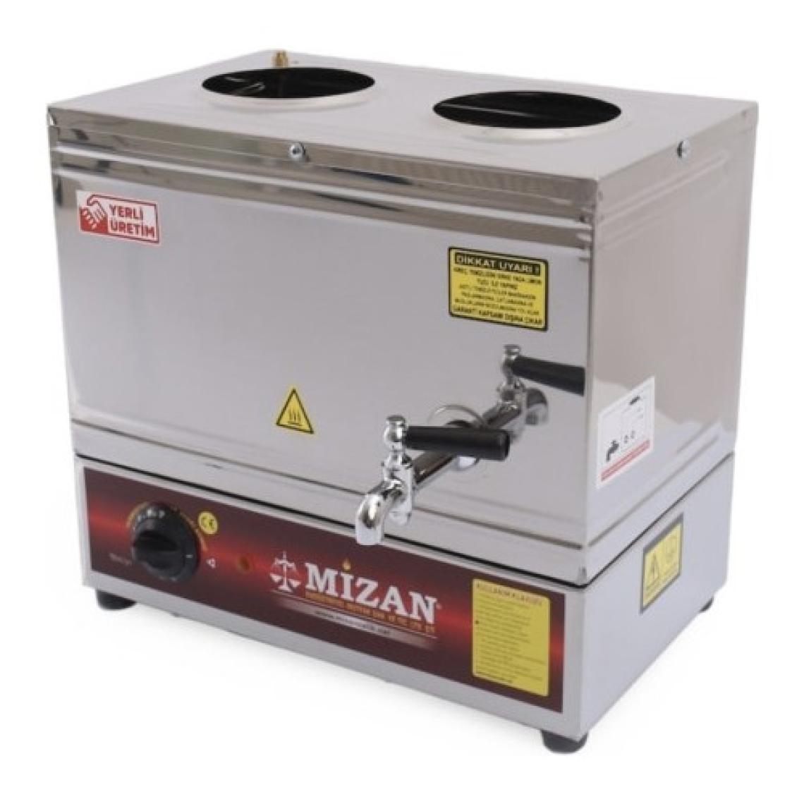 mizan Çay Semaveri Çay Kazanı 19LT Elektrikli 2 Hazneli (Demlik Dahil Değildir)