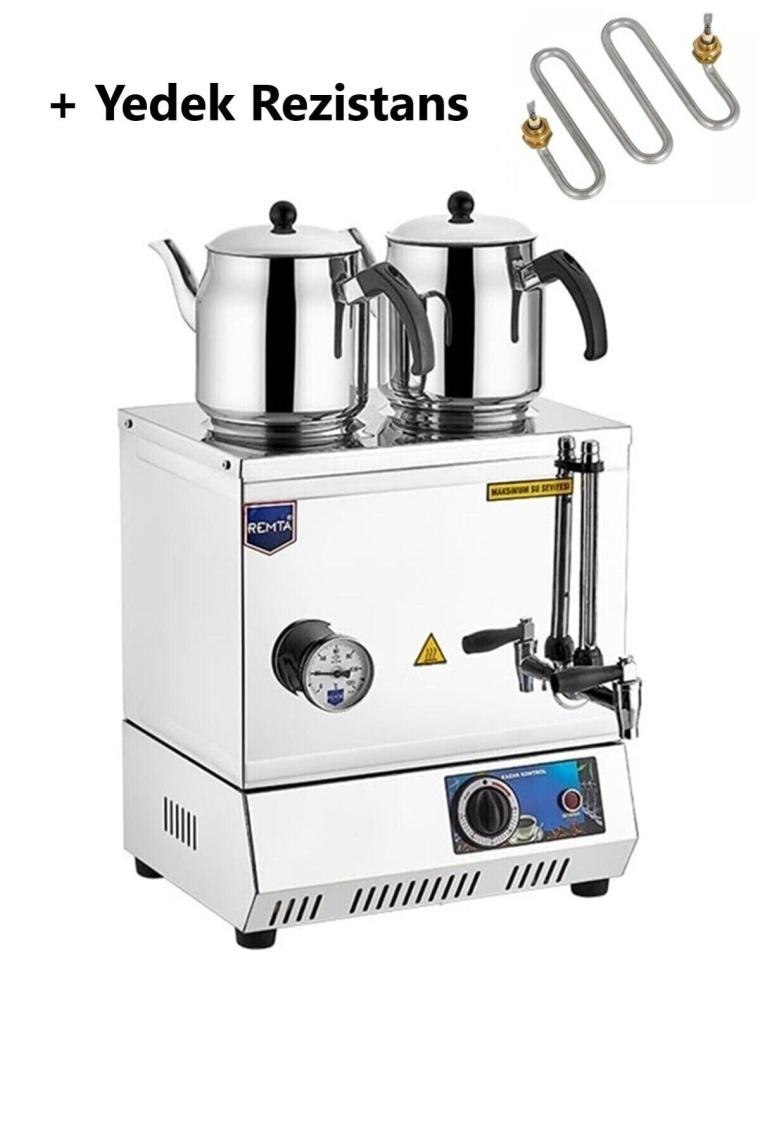Ep02 30 Model Çift Demlikli Elektrikli Çay Kazanı 23 Lt + Yedek Rezistans