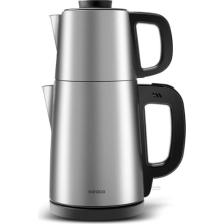 Karaca Tea Break İnox Siyah Çelik Su Isıtıcı & Çay Makinesi
