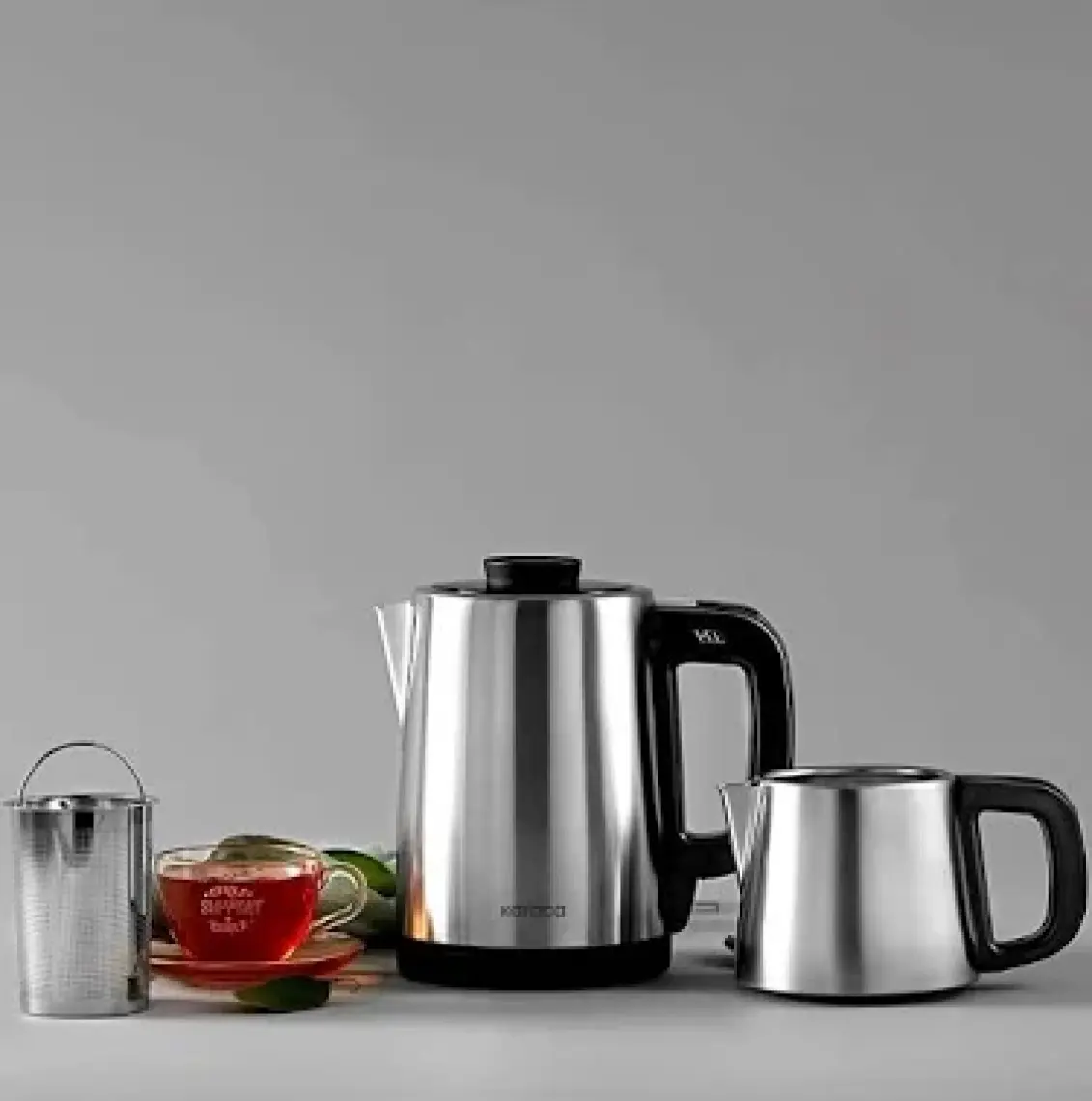 Karaca Tea Break İnox Siyah Çelik Su Isıtıcı & Çay Makinesi